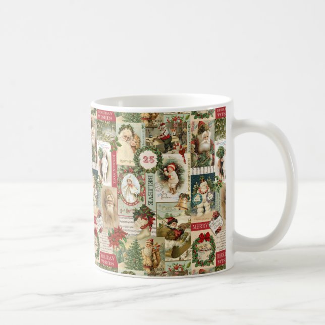 MUG COLLAGE VINTAGE DE NOËL (Droite)