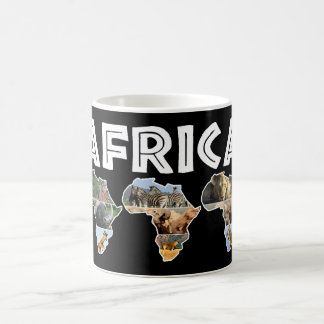 Mug Collage White Trio du continent africain de la fau