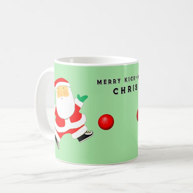 Mug Collectif de Noël de Kickball (Devant gauche)