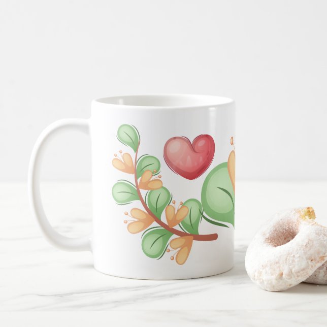 Mug Collection Coeur d'ours - Blanc (Avec donut)