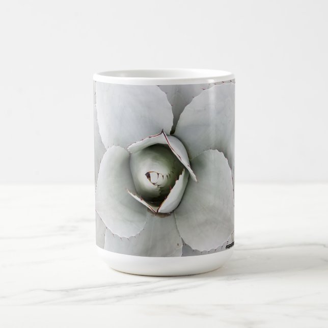 Mug Collection de fleurs du désert Agave Close (Centre)