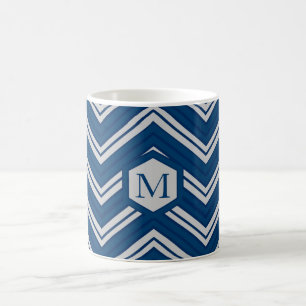 Mug Collection de géométrie bleue