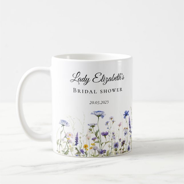 Mug Collection de mariées du Fleur sauvage bleu Regenc (Gauche)