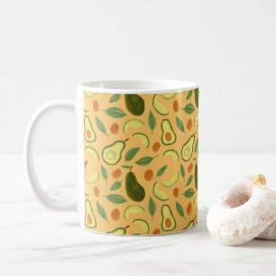 Mug Collection de Motifs de paniers de fruits - Avocad