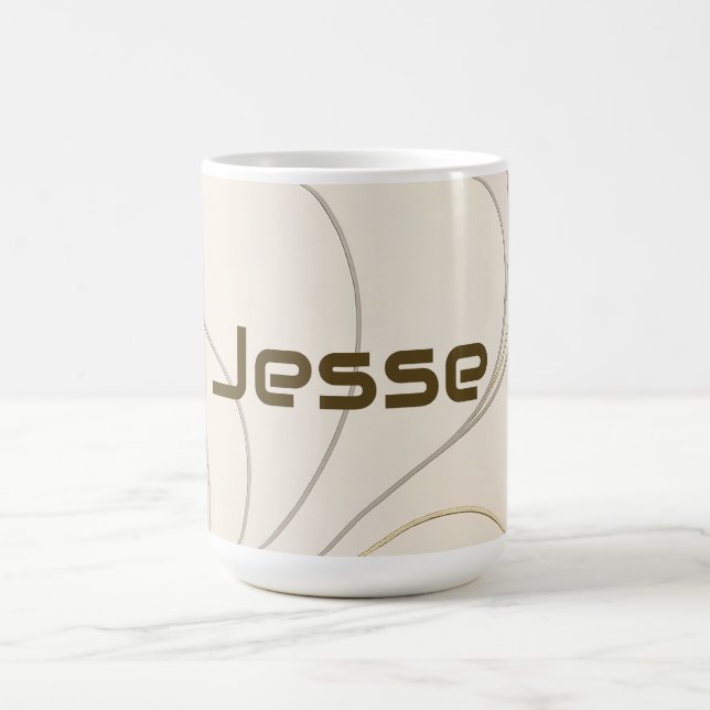Mug Collection de motifs modernes de yoga de luxe (Centre)
