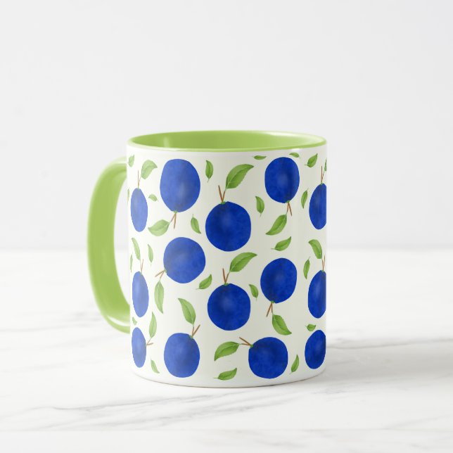 Mug Collection de prunes botaniques ivoire (Devant gauche)