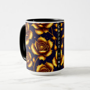 Mug Collection de Roses d'or Boho moderne