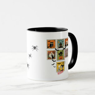Mug Collection de timbres postérieurs Halloween vintag
