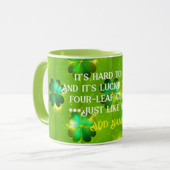 Mug Collection de trèfle de la Saint Patrick populaire (Devant gauche)