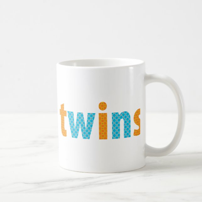 Mug COLLECTION DE VINS - garçons {orange + aqua} (Droite)