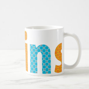 Mug COLLECTION DE VINS - garçons {orange + aqua}