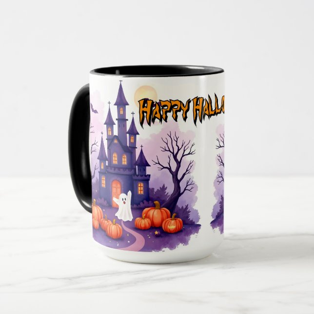 Mug Collection effrayante de Halloween populaire et mi (Devant gauche)