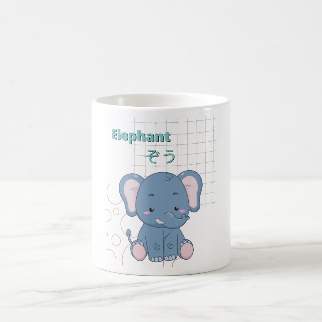 Mug Collection Eléphant Cute-Kawaii (Centre)