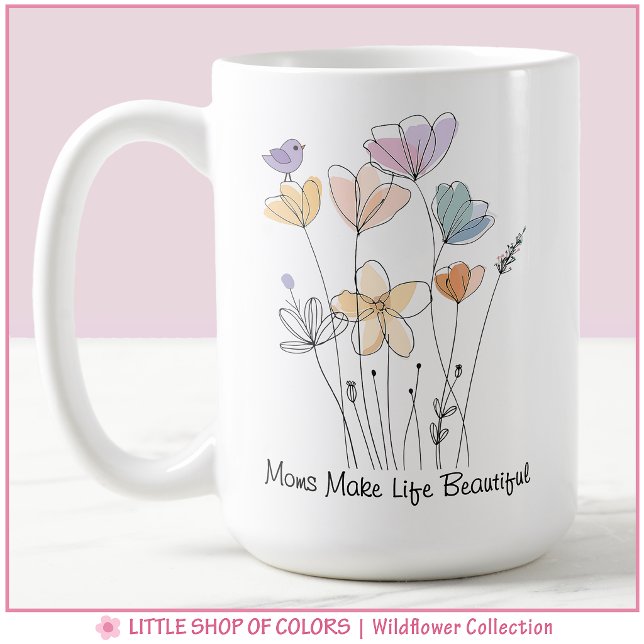 Mug Collection Fleur Sauvage Fleur Maman (Créateur téléchargé)
