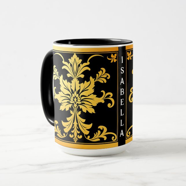 Mug Collection florale tendance de luxe (Devant gauche)