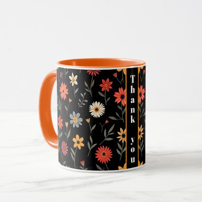 Mug Collection Florale Vintage populaire (Devant gauche)