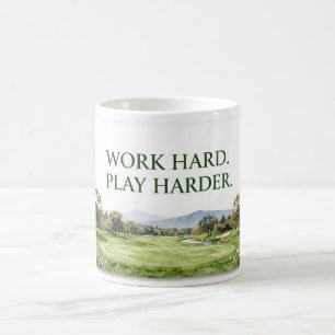 Mug Collection Golf Ameublement Décor Aquarelle Prem