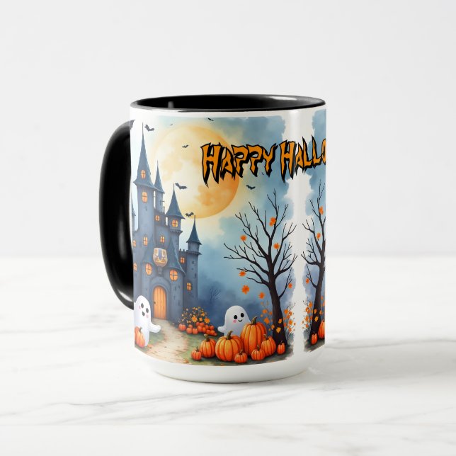 Mug Collection Halloween Mignonne et Tendance Épouvant (Devant gauche)