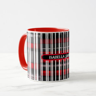Mug Collection moderne en noir rouge noir noir
