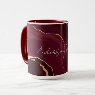 Mug Collection Moderne Luxe Or Bourgogne
