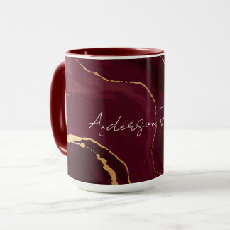 Mug Collection Moderne Luxe Or Bourgogne