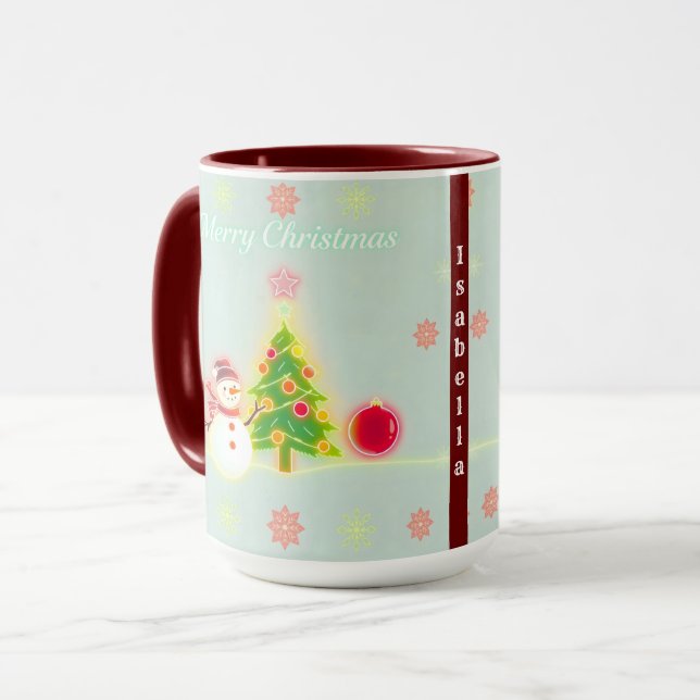 Mug Collection Noël Neon tendance Vacances (Devant gauche)