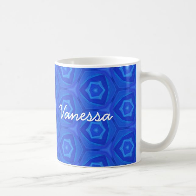 Mug Collection nommée faite sur commande de motif bleu (Droite)