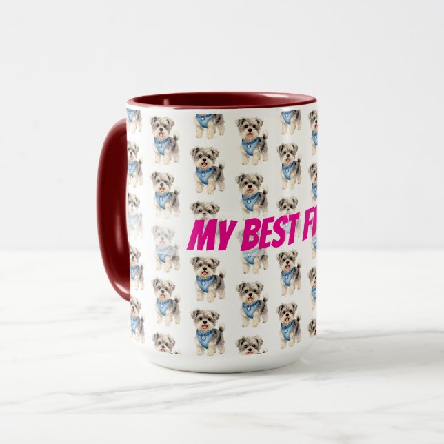 Mug Collection Personnalisée Élégant Gold Grooming pou (Devant gauche)