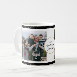 Mug Collection photo moderne Famille Black et Gold