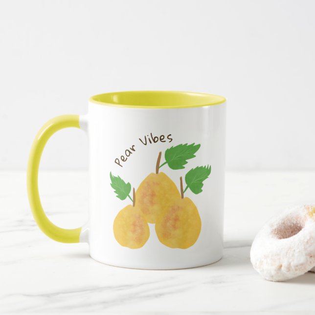 Mug Collection Poires Dorées (Avec donut)