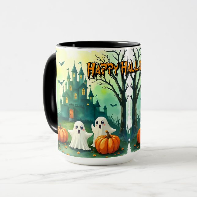 Mug Collection populaire de Halloween mignonne et effr (Devant gauche)