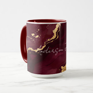 Mug Collection Tendance Luxe Bourgogne Or