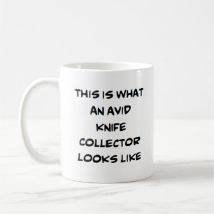Mug collectionneur de couteaux, avide