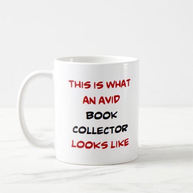 Mug collectionneur de livres, avide (Gauche)