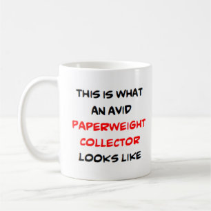 Mug collectionneur de papier, avide