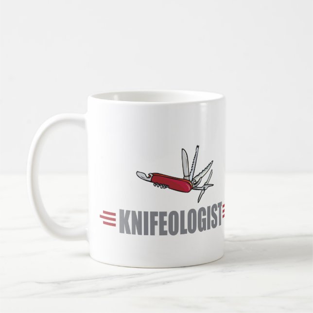 Mug Collectionneur humoristique de couteaux (Gauche)
