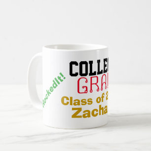 Mug College Grad Classe Look Out World NAME