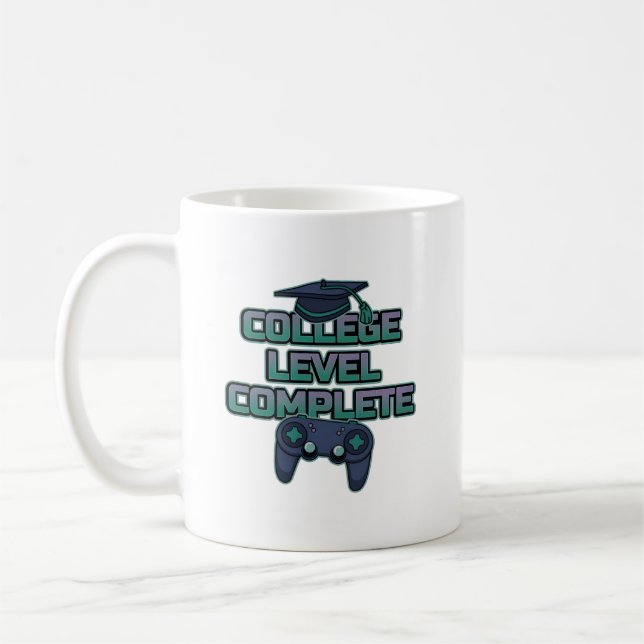 Mug College Level Complete Gamer Graduation Neon (Gauche)
