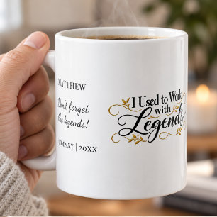 Mug Collègue avec qui j'ai travaillé avec des légendes