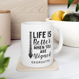 Mug Collègue chiropraticien La vie est meilleure quand