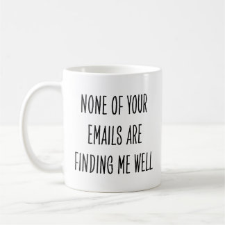 Mug Collègue sarcastique Aucun courriel me trouvant bi
