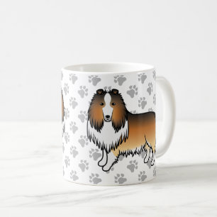 Mug Colley Rough Sable Mignon Chien de Dessin Animé &