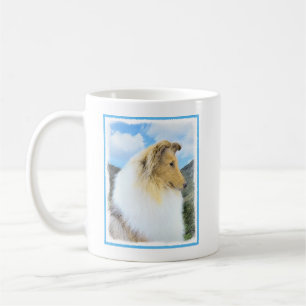 Mug Collie en Montagne (Rough) Peinture - Chien Art