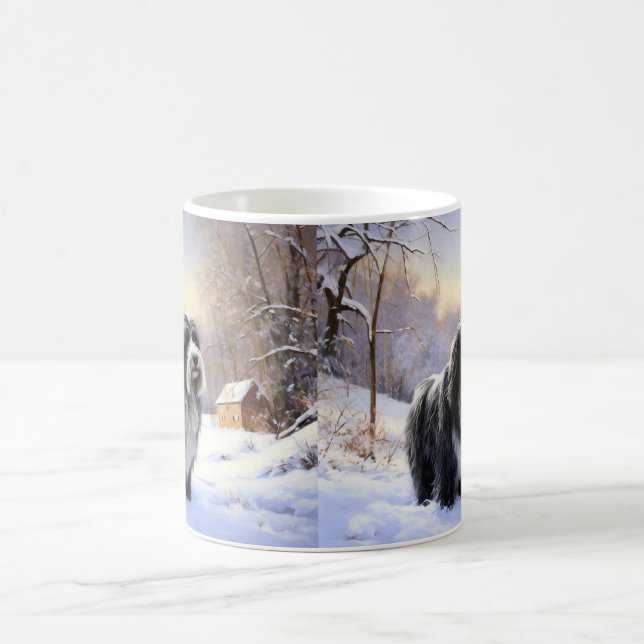 Mug Collie Laisser Il Neige Noël (Centre)
