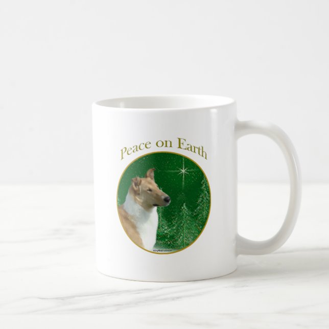 Mug Collie Paix sur Terre (Droite)