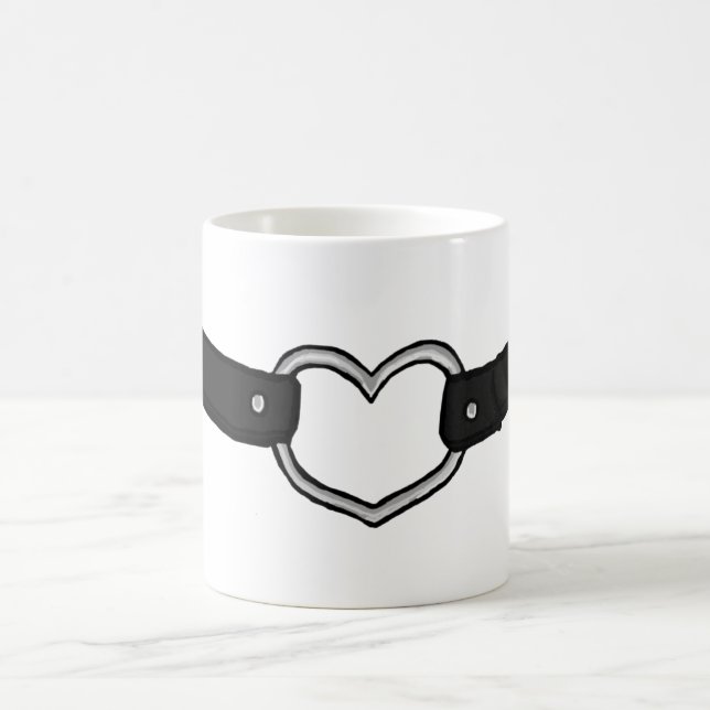 Mug Collier de cuisson noir de dessin (Centre)