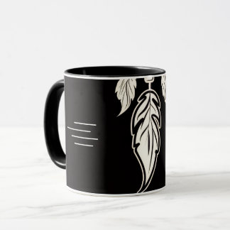 Mug Collier pendentif plume pour hommes – Minimaliste