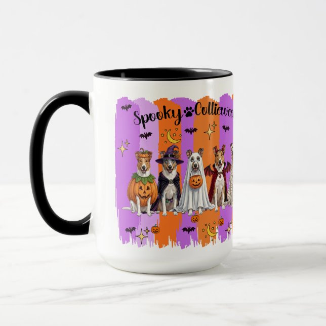 Mug Collies Halloween (Gauche)
