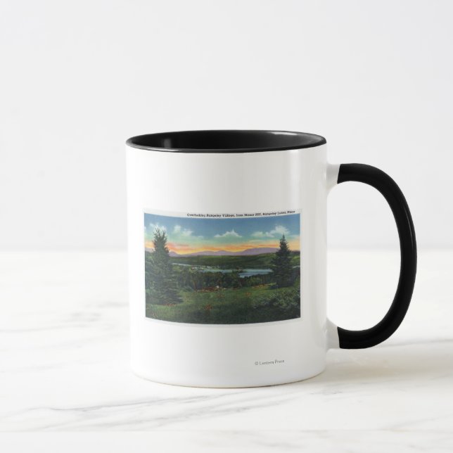 Mug Colline du Manor surplombant la scène du village d (Droite)
