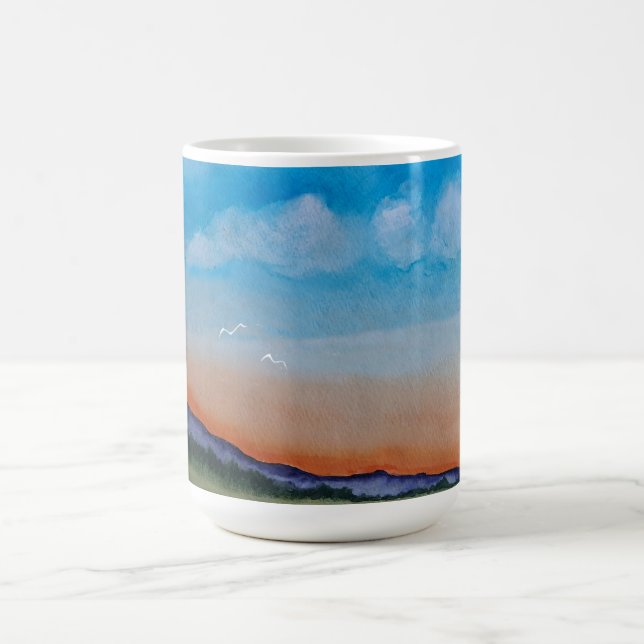 Mug Collines du coucher du soleil (Centre)